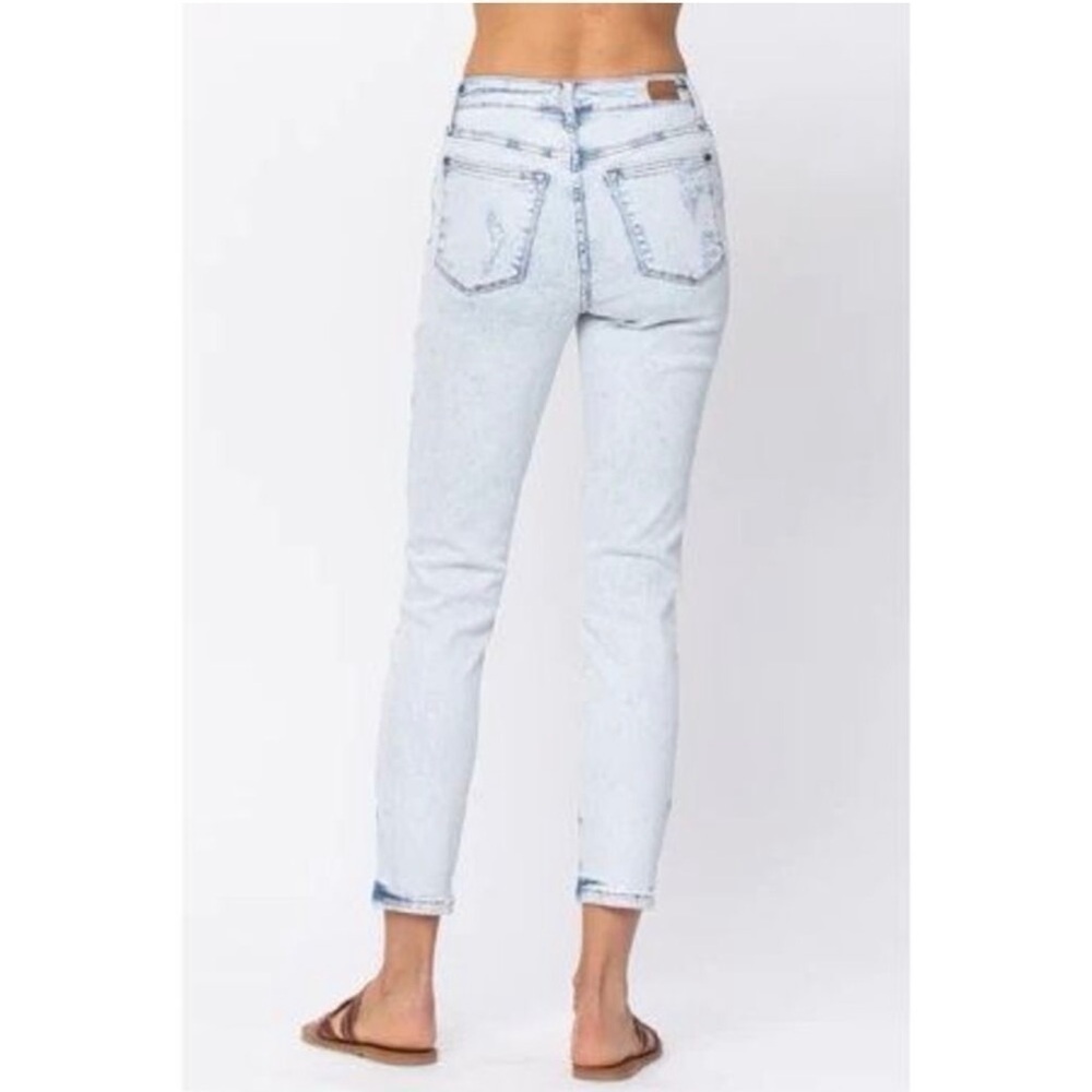 Judy blue acid wash Jeans size 16w broken zipper - Picture 3 of 6